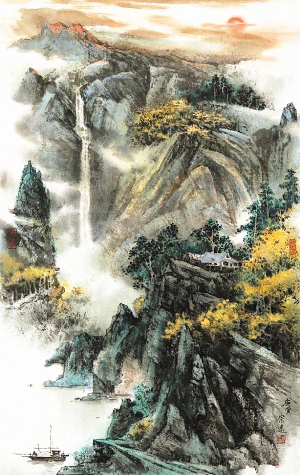郜宗远水墨山水画作品欣赏,郜宗远作品价格
