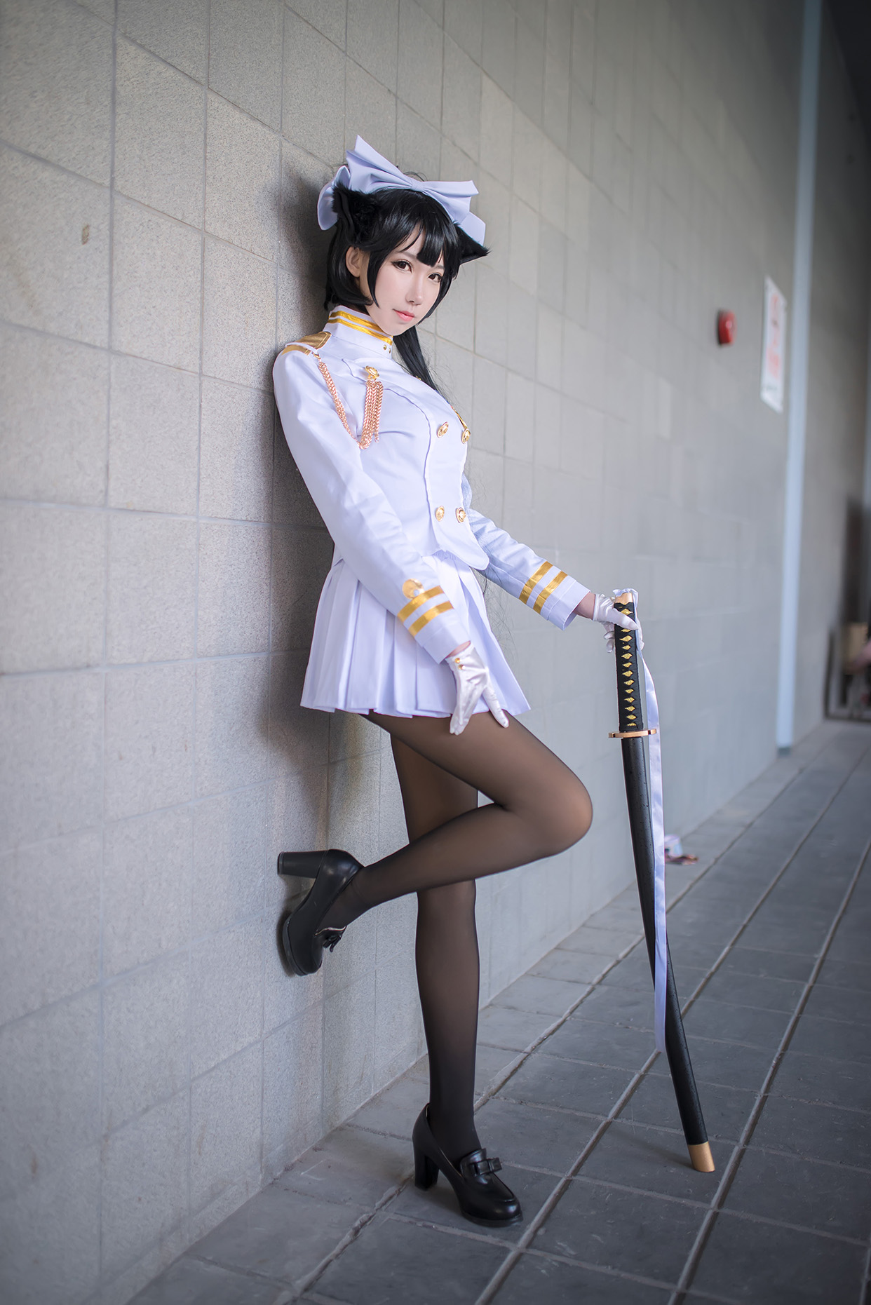 cosplay碧蓝航线独角兽旗袍,碧蓝航线高雄街头采访cosplay