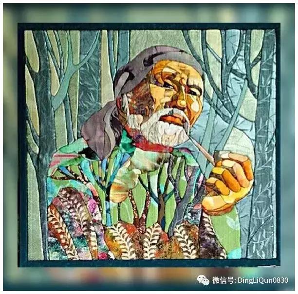 褶皱布画diy教程,布艺褶皱画