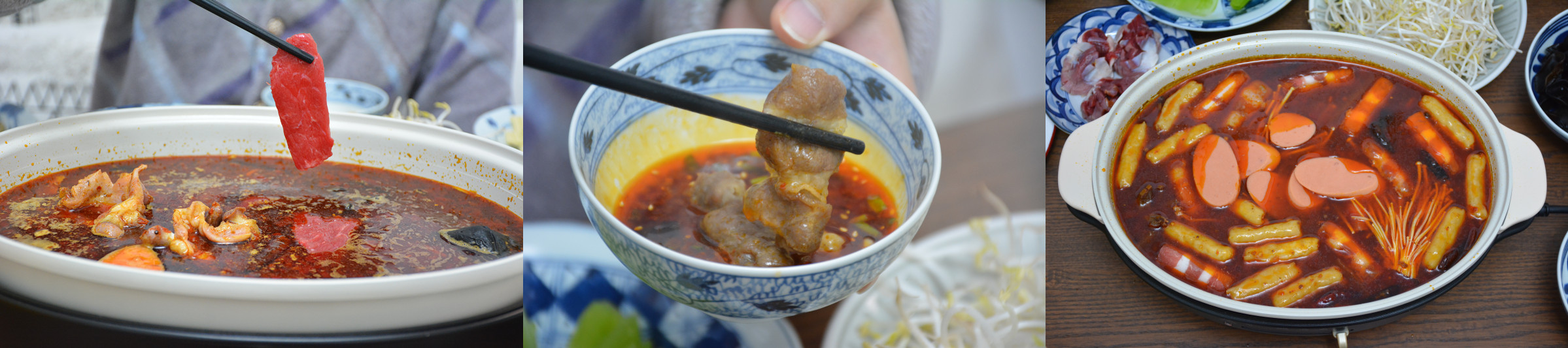 花了100多买了食材，回家煮火锅，两个吃了两顿，划算又好吃