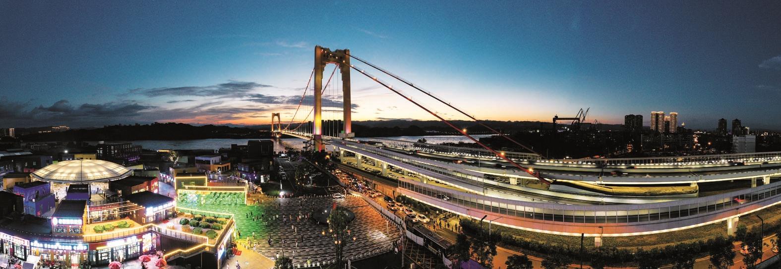 灯影缀星河夜游宜昌回“味”悠长