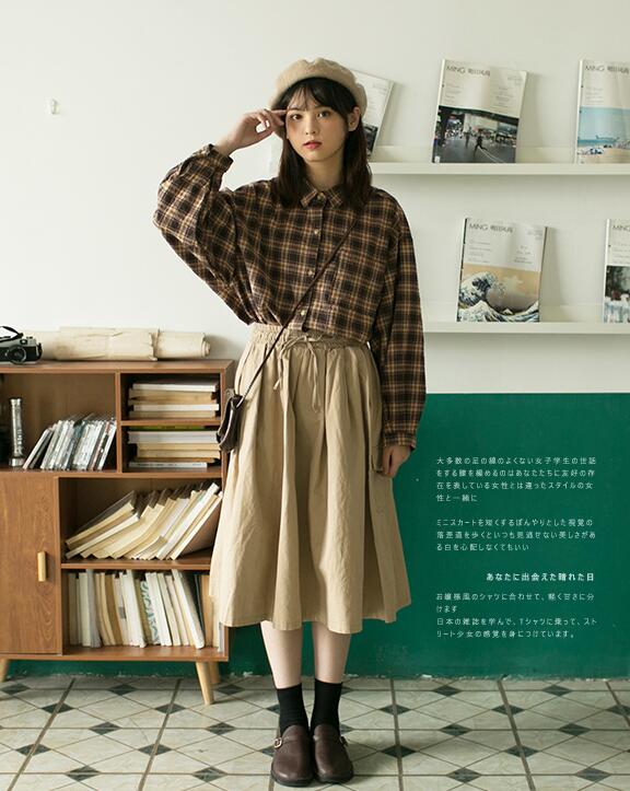 格子衬衫高级感修身,港风小众复古玫瑰花格子衬衫