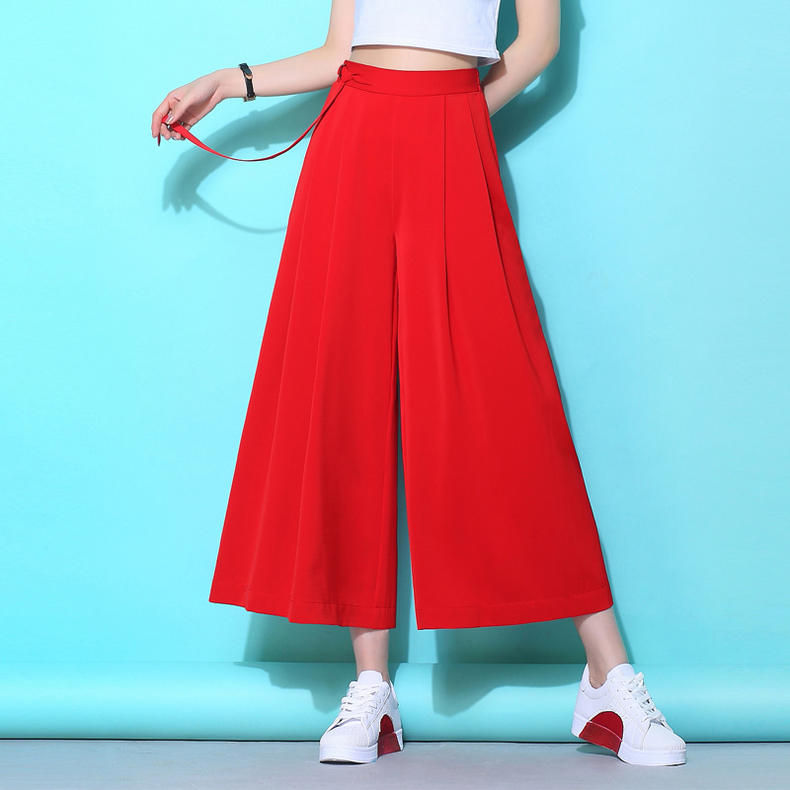 阔腿裤显瘦休闲开叉,阔腿裤显瘦高腰慵懒