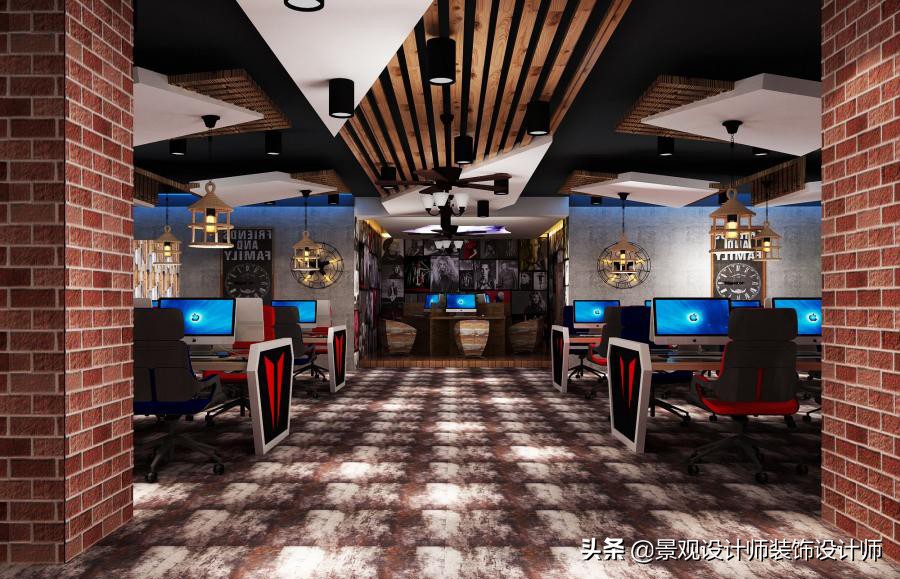 网咖设计效果图,网咖设计图哪找