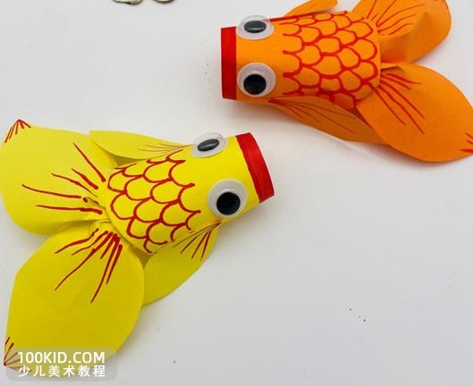 水下的鱼儿儿童创意画,一只纸船在水中游怎么画