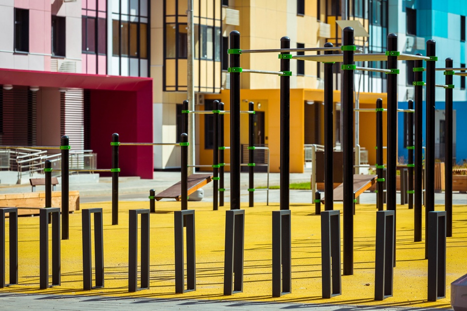 莫斯科简约风格设计,多彩社区亮点