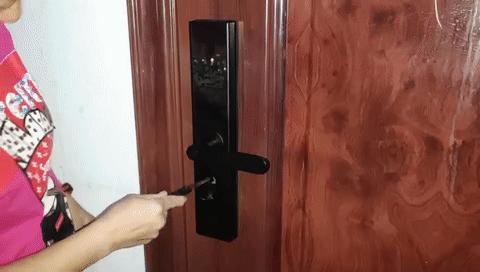 米家门锁远程开锁,米家智能门锁青春版换把手方向