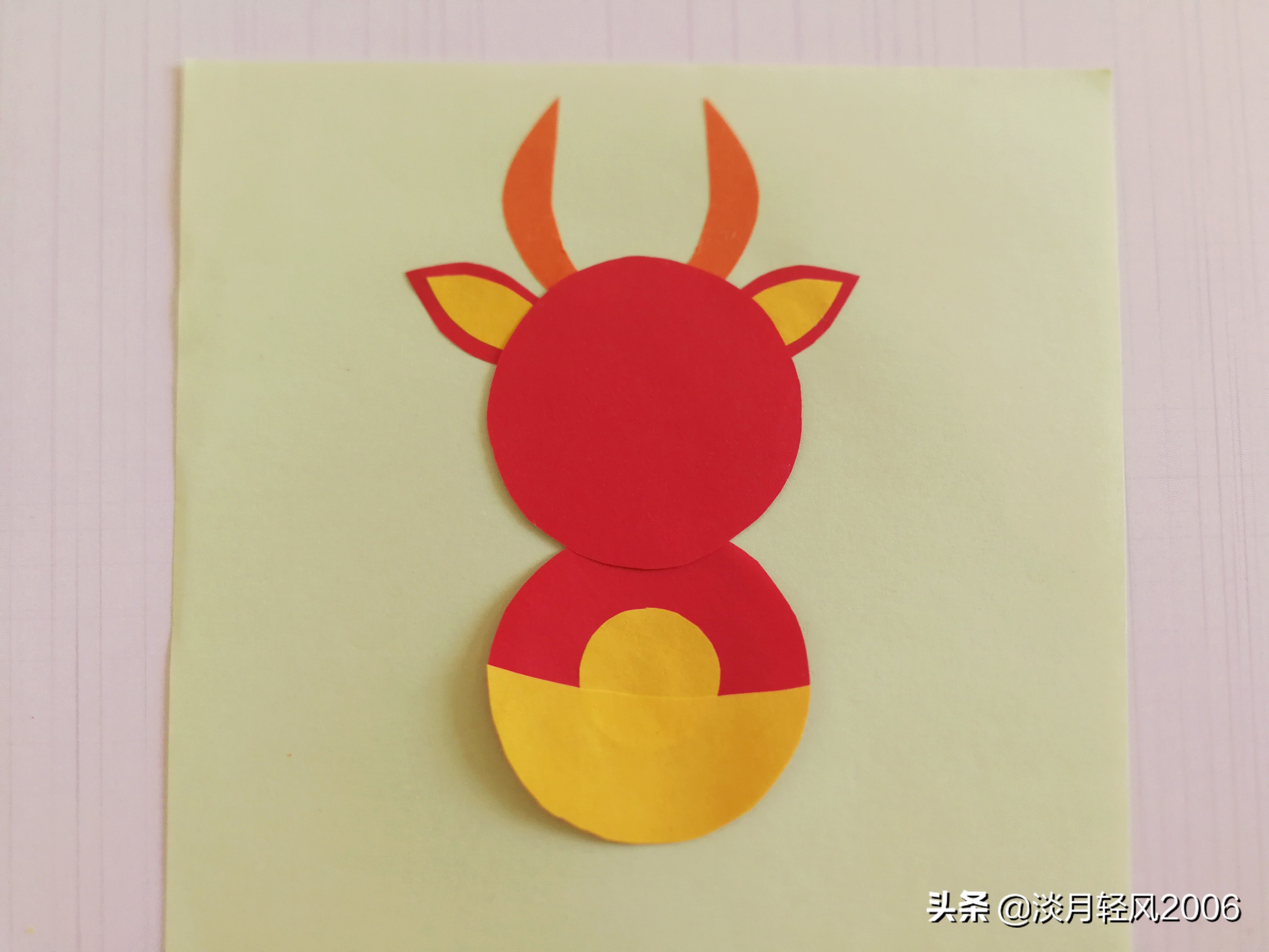 新年贺卡手工2021牛年,2021年牛年贺卡