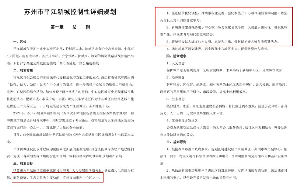 苏州古城的现代化,苏州古城与新城的布局