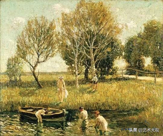 威廉罗伊洛夫斯风景油画作品,丹麦画家蒙森德风景油画作品欣赏