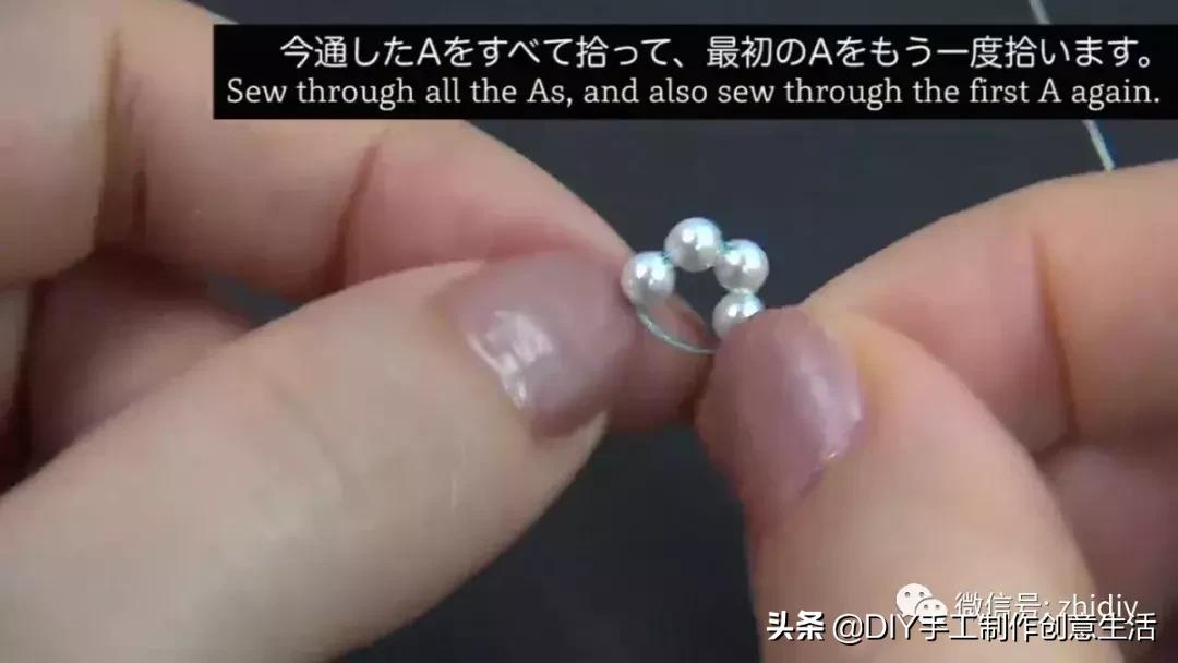 简单手工串珠戒指和发箍,戒指手工diy串珠慢视频