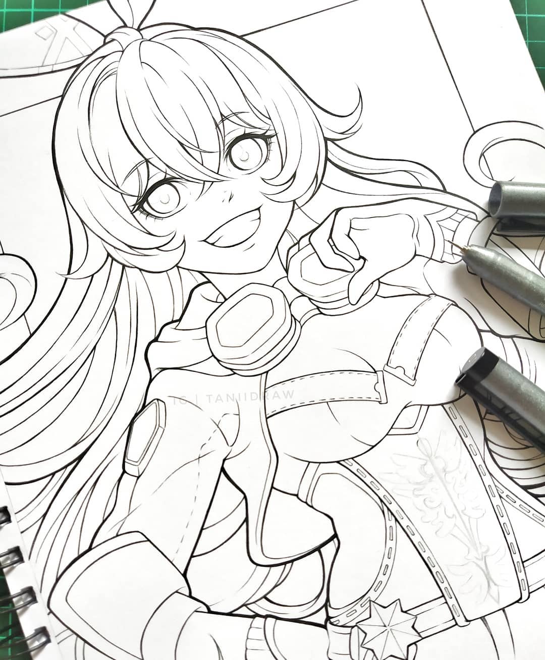 动漫60色马克笔画可爱动漫人物,touchmark马克笔手绘动漫