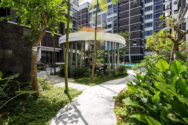 住宅区景观植物配置,居住区景观设计要点和方法有哪些