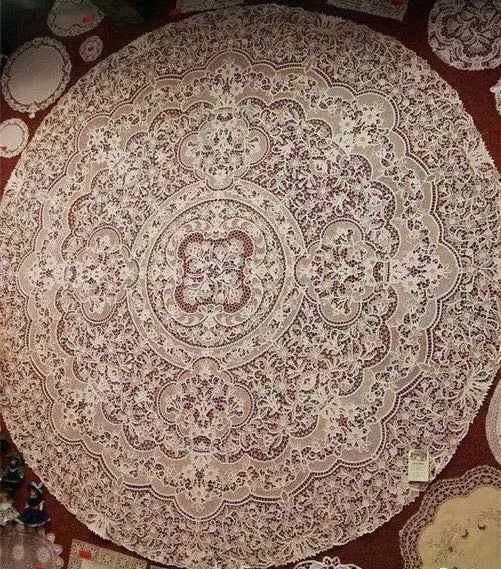 萧山花边手工图片大全,青州非遗纯手工花边