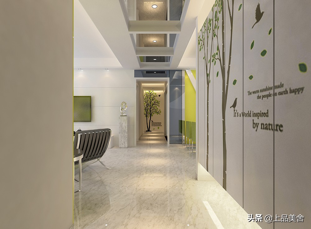 小户型客厅沙发绿色背景效果图,现代简约橙色沙发背景效果图