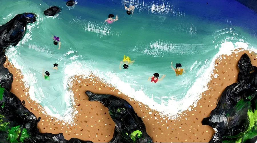 儿童画海洋生物简单画法,4-6岁儿童画海洋颜色