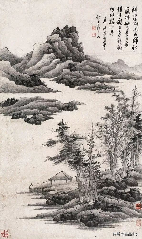 最真实的国画山水画,当代国画山水中的点景人物