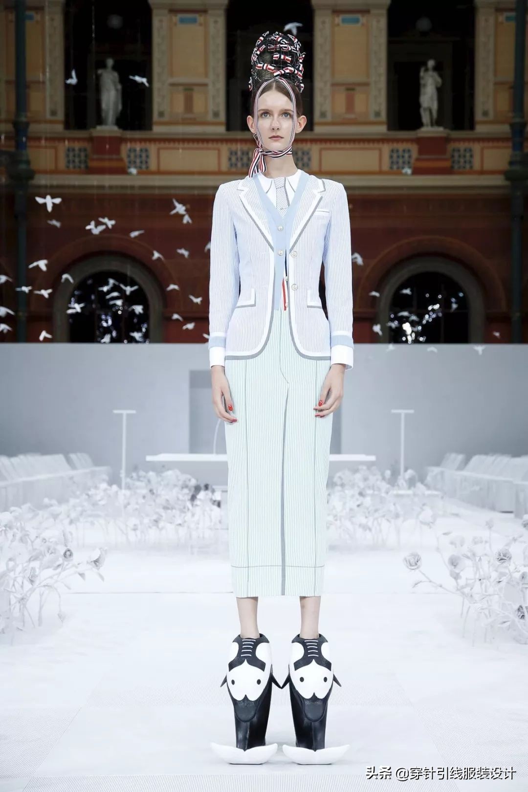 thombrowne西装全身搭配,thombrowne西装上身效果