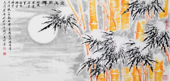 金竹画名家,柴寿武金竹国画技法