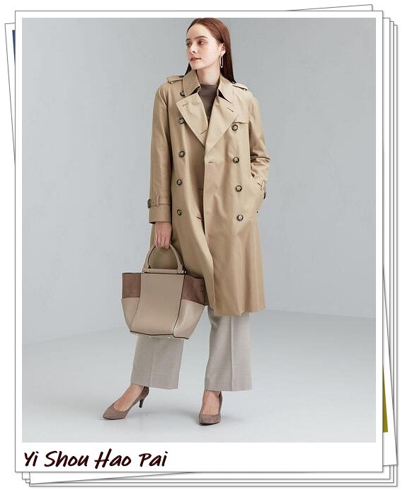 实用经典的早秋风衣穿搭示范,当你有一个黑风衣该怎么穿搭