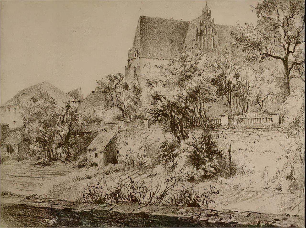 阿道夫门采尔速写作品,门采尔高清速写作品图片