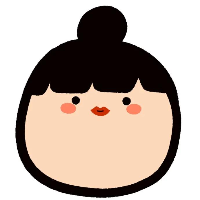 六种脸型头像插画,好看头像线描简单