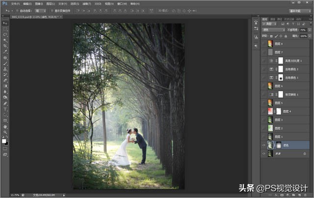 婚纱照后期处理有前途吗,婚纱照各种风格调色教程