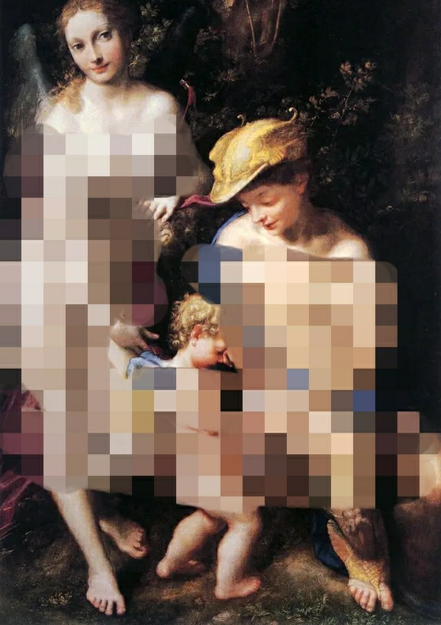 2位艺术家用3种不同的视角来展现女性的裸体，体现出*欲情**本质