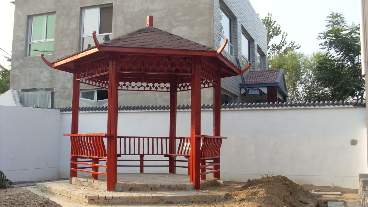 古建六角凉亭木结构图解,六角凉亭木结构