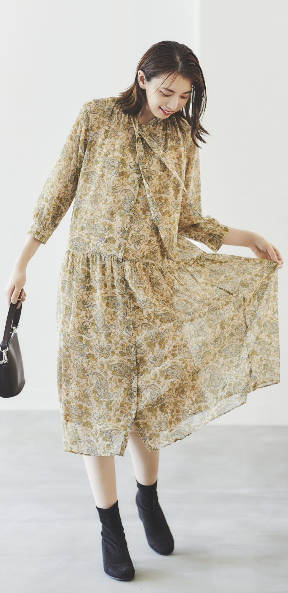 夏季减龄气质款连衣裙,超长秋款连衣裙怎么搭配