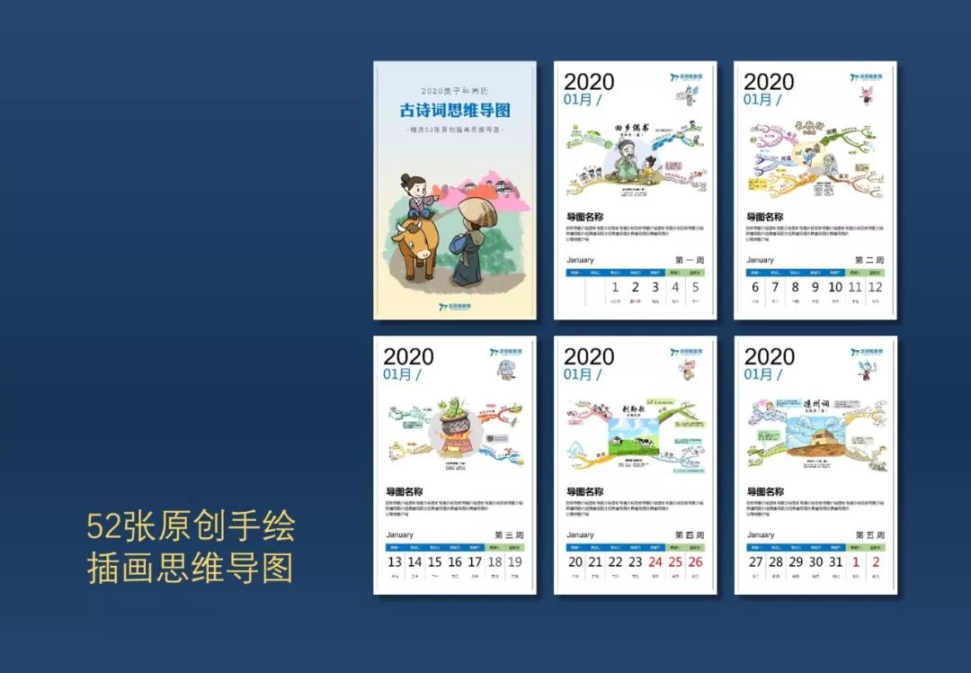 日历大揭秘思维导图,2022思维导图创意设计
