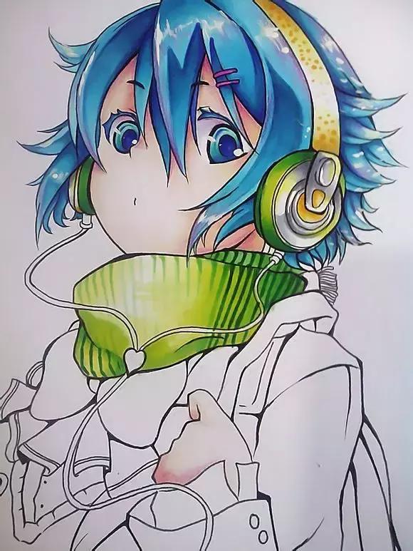 超详细马克笔教程，教你一步一步用马克笔手绘二次元教程！