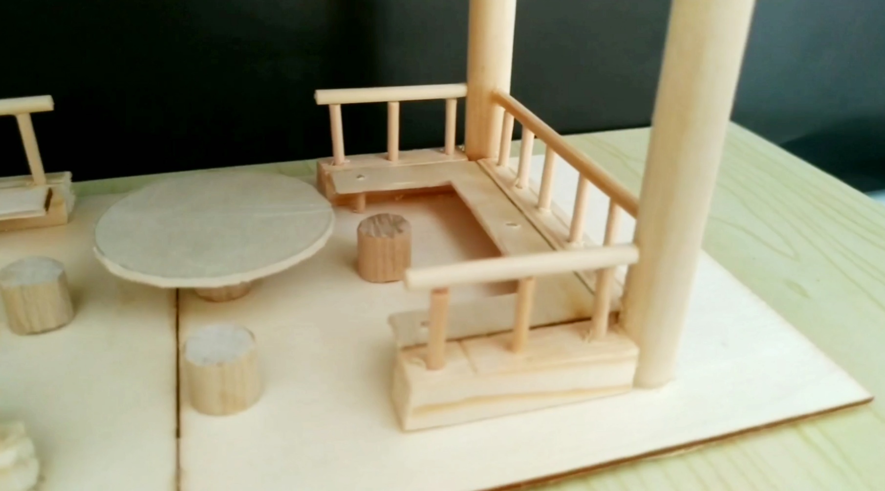 简单凉亭制作手工,木制凉亭小制作