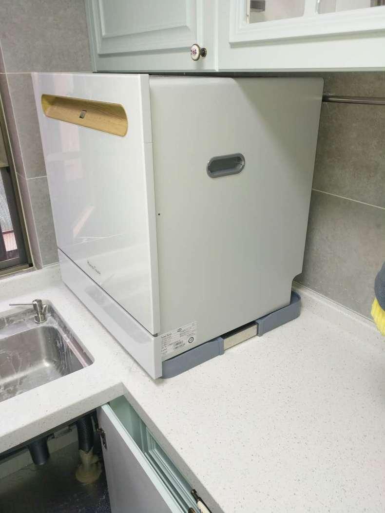 小户型窄台面嵌入式超薄洗碗机,慧曼c2小型台面洗碗机