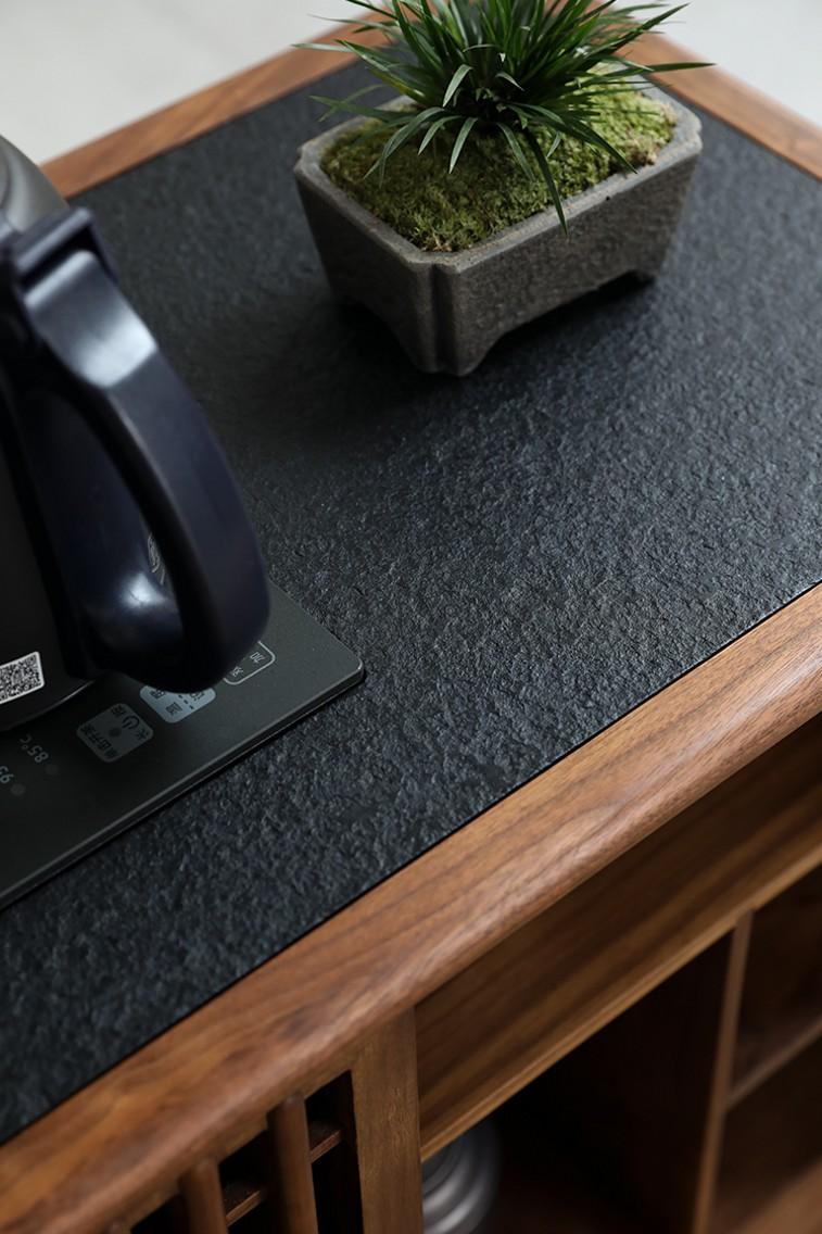 灵感茶室多功能茶柜组合,原木风茶室茶水柜