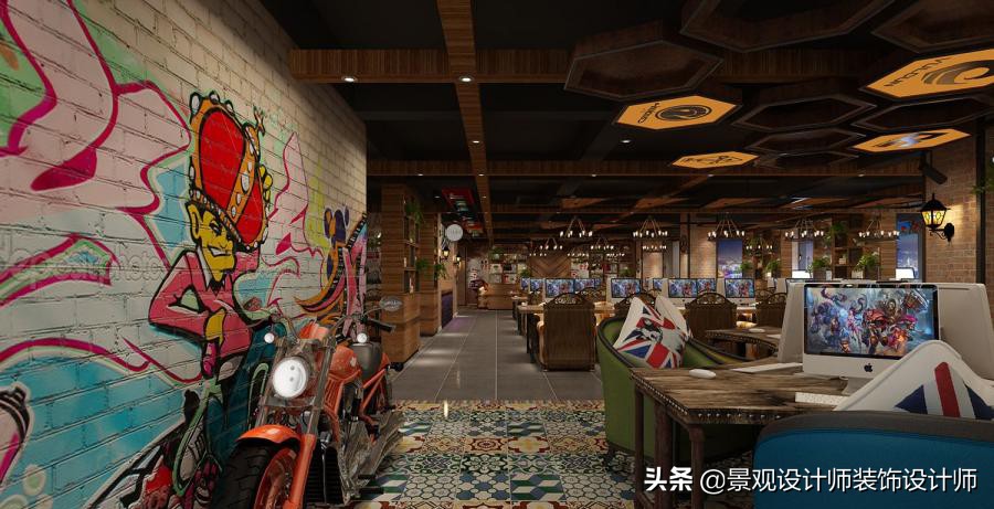 网咖设计效果图,网咖设计图哪找