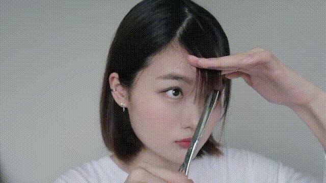 如何剪空气刘海简单易学,在家就能剪空气刘海教程