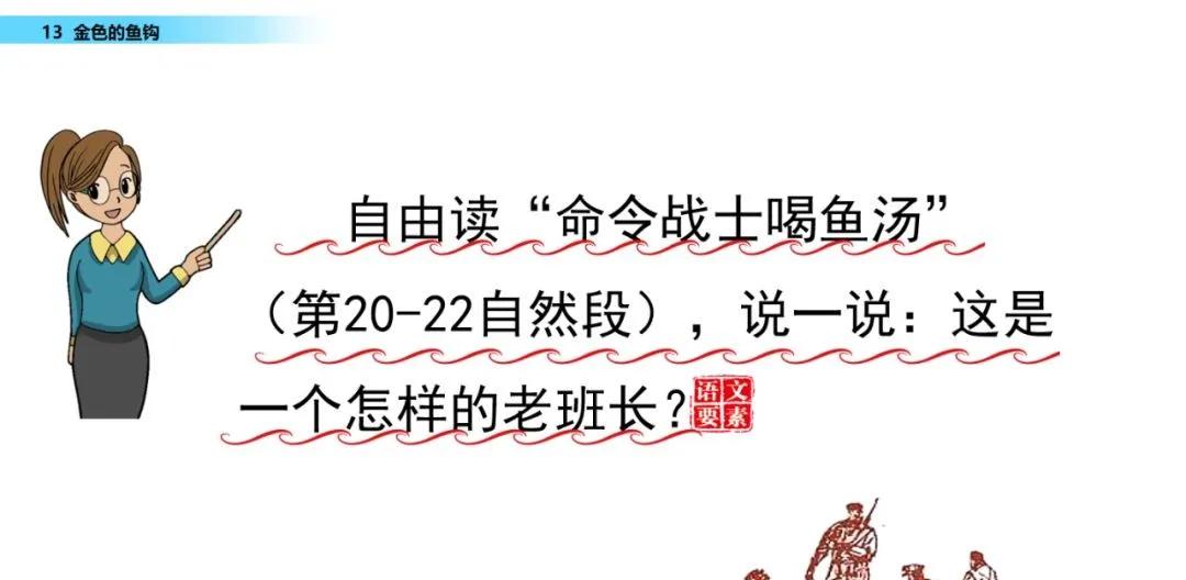 语文第15课金色的鱼钩知识点,六年级下册部编版第13课金色鱼钩