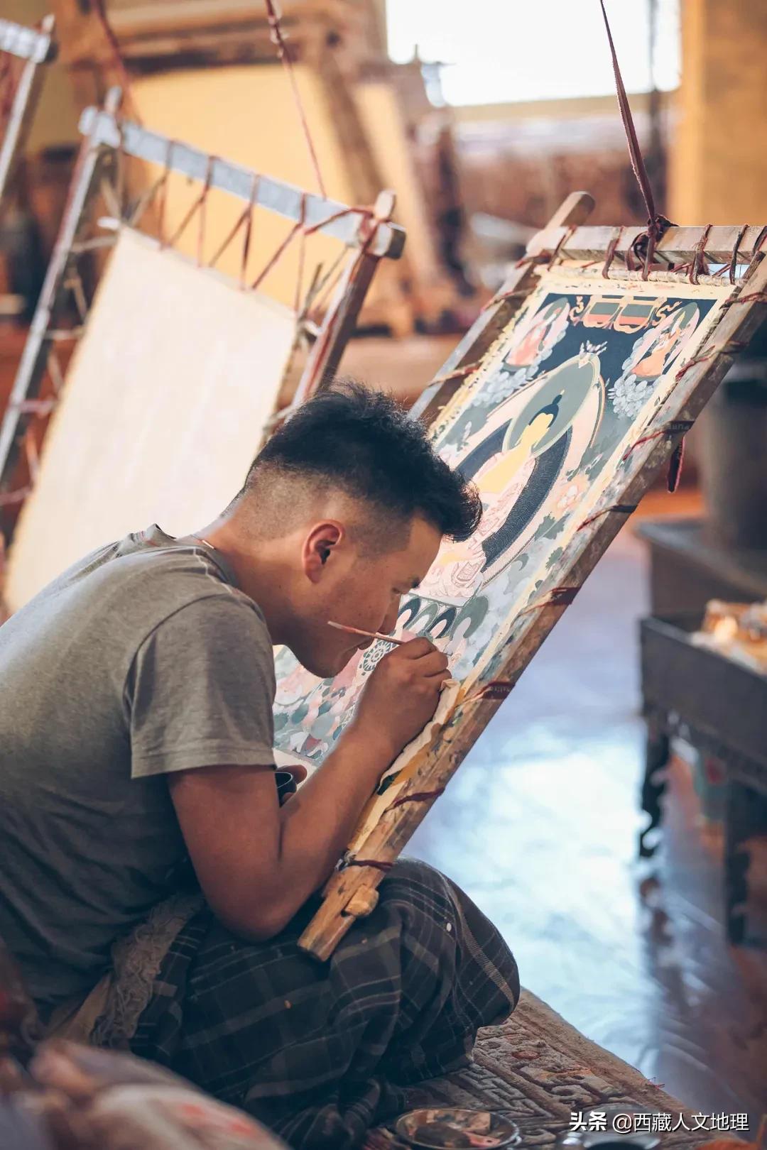 布达拉宫里最珍贵的唐卡,扎什伦布寺唐卡意义