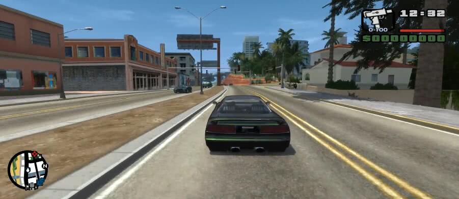 用性能怪兽体验《GTASA》重置版，CJ的手终于分开了！