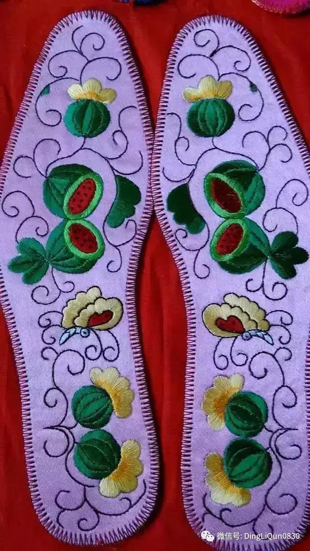 刺绣作品简单的,老式刺绣喜字的鞋垫刺绣方法