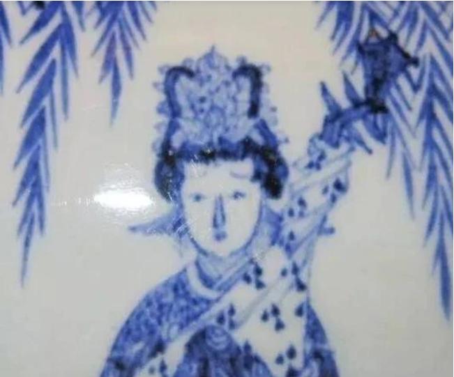 真假元青花铁锈斑对比图,一次认识元青花六大特征