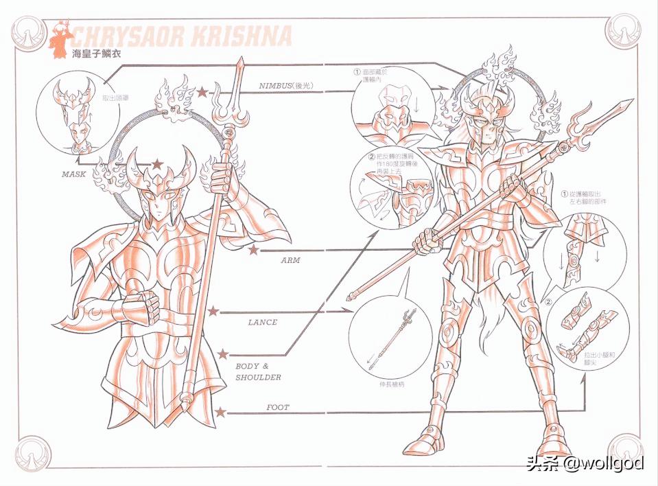 车田正美两种风格圣衣,车田正美初代青铜圣衣