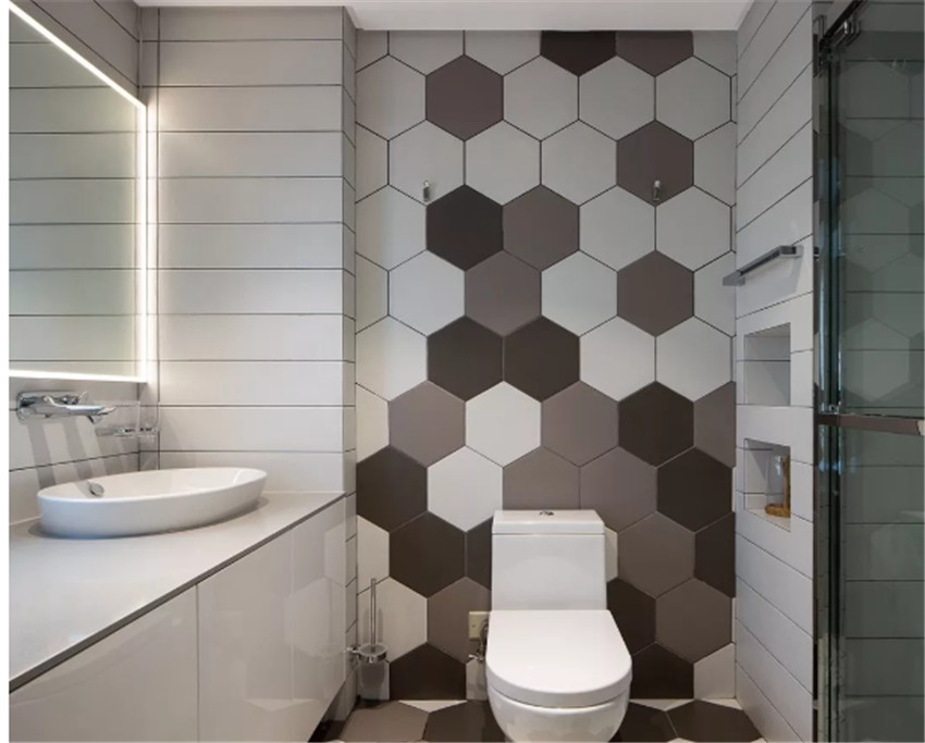 卫生间和客厅瓷砖颜色一样好看吗,卫生间浅灰色瓷砖美缝用什么颜色