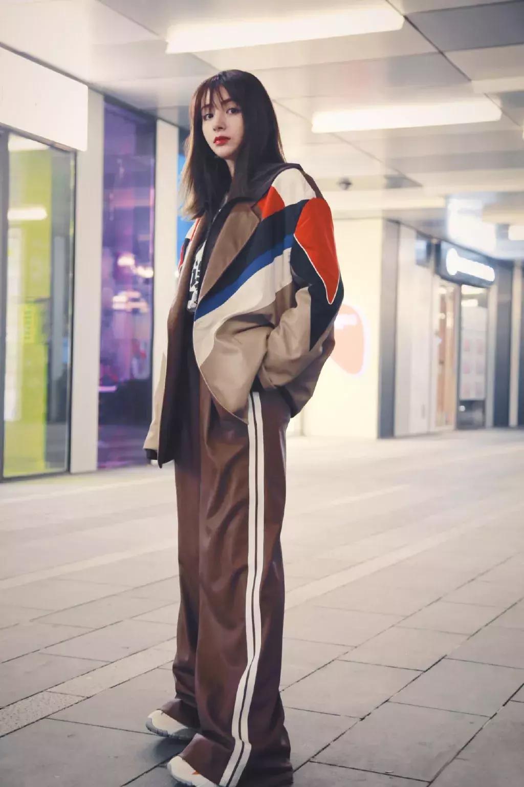 哪都瘦就腿粗,老爹裤小个子显腿瘦