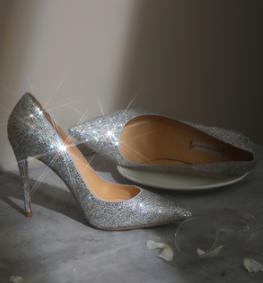 时尚水钻婚鞋,婚鞋施华洛