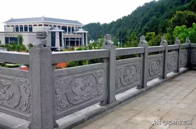 100种石材栏杆图片大全,汉白玉石柱栏杆多少钱一米