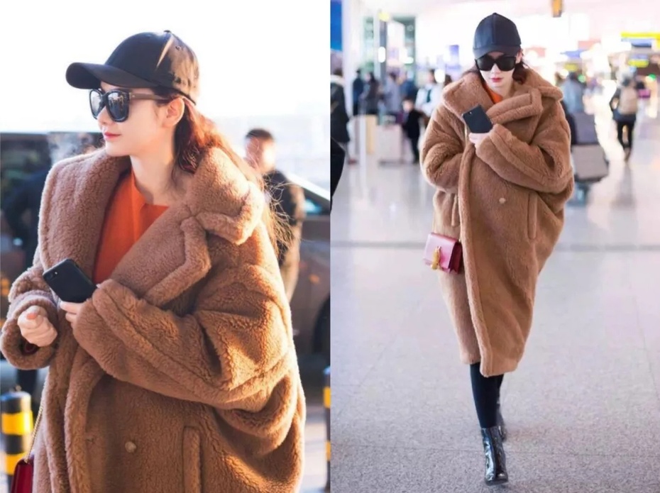 冬天女明星穿羽绒服的搭配,穿搭奇怪的明星