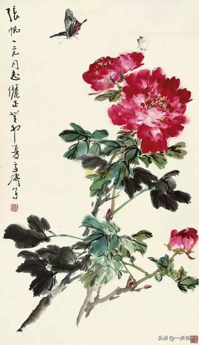 国色天香牡丹国画,牡丹怎样调色才能画出国色天香