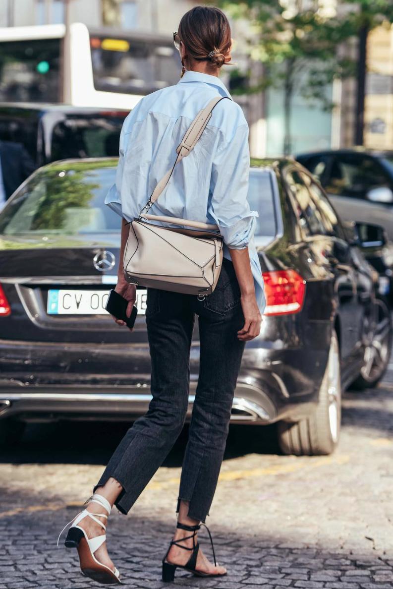 夏季时尚御姐凉鞋穿搭,气质牛皮凉鞋怎么搭配裤子